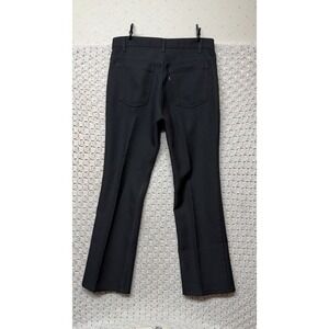 Vintage Levis Pants Mens 36x30 Fits 34x30 Black Slack Wrinkle Resist Usa Made